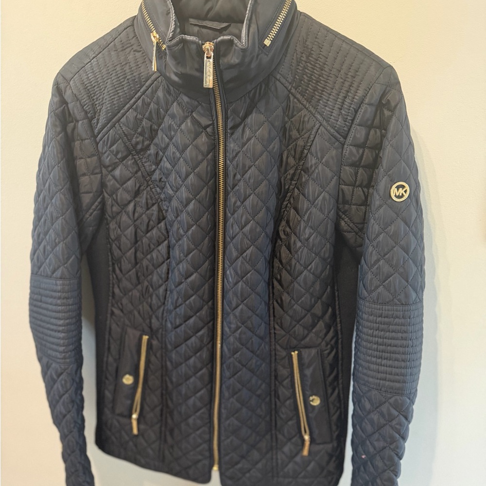 MICHAEL Michael Kors Quilted Navy Puffer Jacket